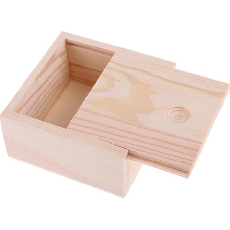 Boîte De Rangement En Bois Naturel Pour Bijoux, Petits Gadgets, Savon Artisanal (1/5)