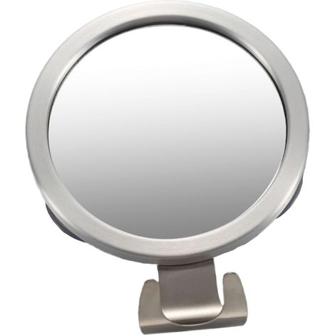 Miroir Douche Antibuée sans Perçage Miroir Rasage à Ventouse pour Salle Bain ou Toilettes avec Crochet de Fixation (1/5)