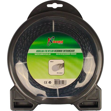 Kawapower Fil nylon hélicoïdal 3,3 mm 36 m (1/2)
