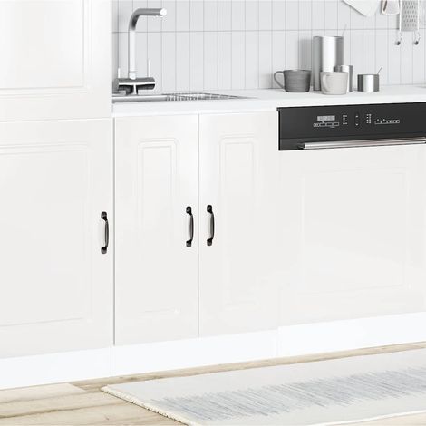 Spülenunterschrank Kalmar Hochglanz-Weiß 60x46x81,5 cm