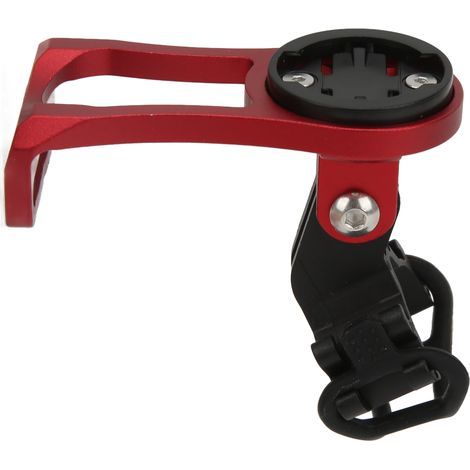 Support Allongé pour GPS Vélo Compatible Garmin Edge - Monture Avant Rouge