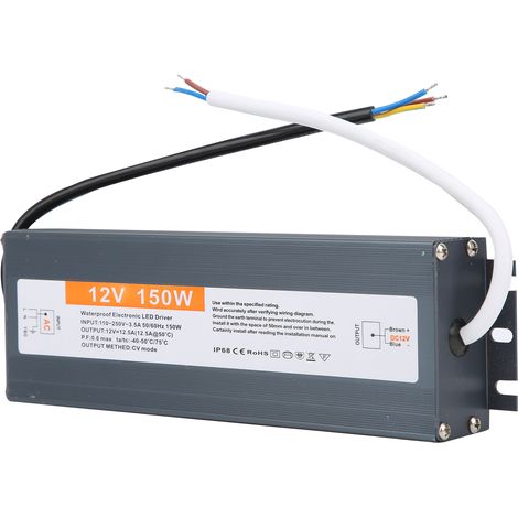 150W Ultradünnes wasserdichtes Netzteil LED-Netzteil Treiber AC170-250V (50/60HZ)(DC12V ) (1/5)
