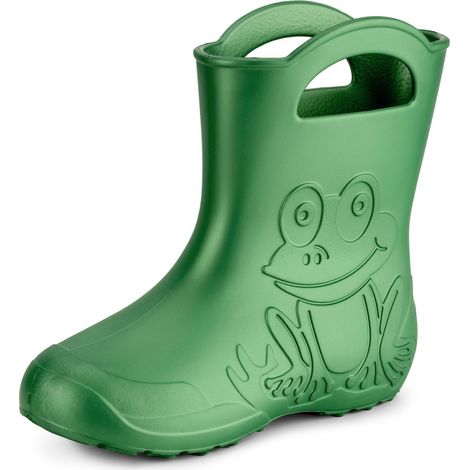 Ladeheid EVA Gummistiefel Damen federleichte wasserdichte Damenschuhe Regenschuhe LA-CA-09 (Smaragdgrün, 40/41 EU)