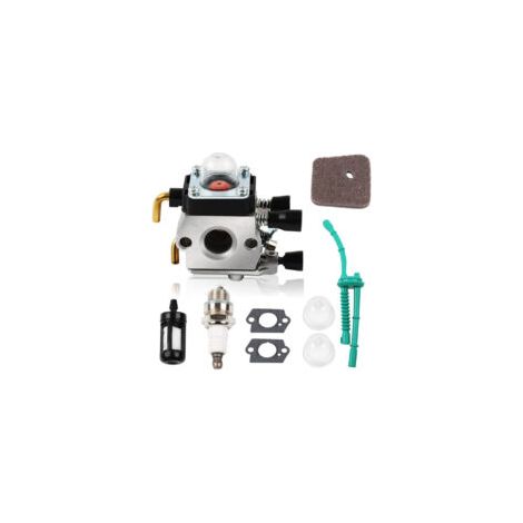 Kit de reparación de carburador para STIHL FS55, FS55R, FS55RC, FS38, KM55, HL45, KM55R, filtro de aire, surtidor de ralentí, sistema de combustible, kit de reparación de bujías - Crezuo (1/4)