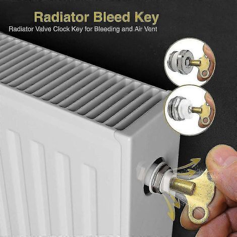 Clé de purge de radiateur en laiton massif pour vanne d'évacuation d'air 2 paquets (1/5)