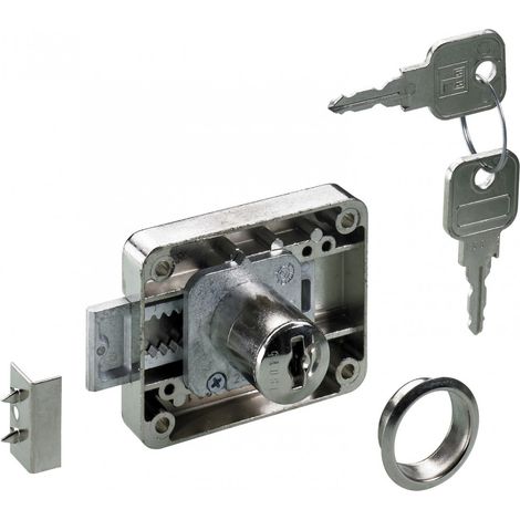 Serratura per armadietto in acciaio HETTICH 40 mm reversibile HETTICH