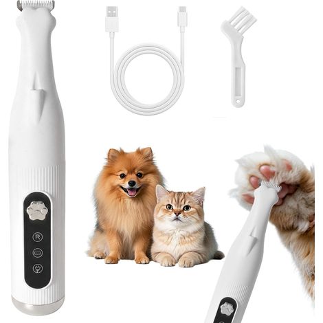Tondeuse à Pattes Rechargeable, Tondeuse pour Pattes Chien Silencieuse (1/5)