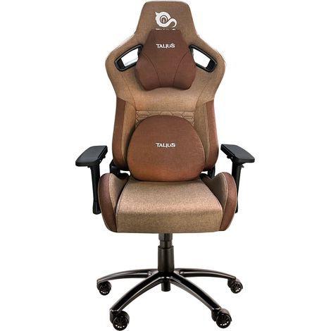Taliusraptor Gaming Stuhl schwarz/braun 4d, Frosch, Metallfußkreuz, Nylonrollen, bis 170kg