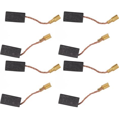 Lot de 20 balais de charbon (5x8x15mm) avec raccords en cuivre pour perceuses et meuleuses électriques