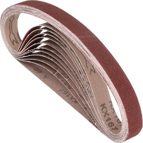 15 Pcs Bandes Abrasives 30mm x 533mm Alumine Pour Ponceuse À Bande (1/5)