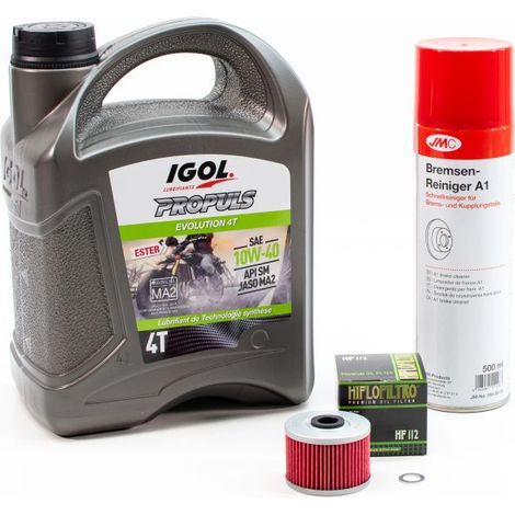 Kit Entretien Vidange Standard pour KAWASAKI KLX 450 de 2007 à 2020 - IGOL PROPULS EVOLUTION 10W40 4L