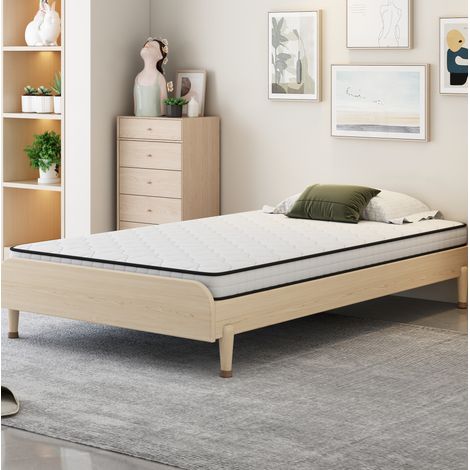 Matratze Federkern H3, ergonomisch mit Lendenwirbel-Entlastung, gerollt, 90x190 cm (1/5)