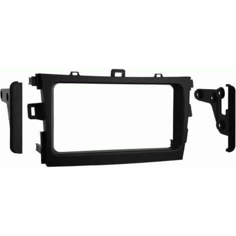 Plaque de support autoradio 2Din noire pour Toyota Corolla 2009-2013