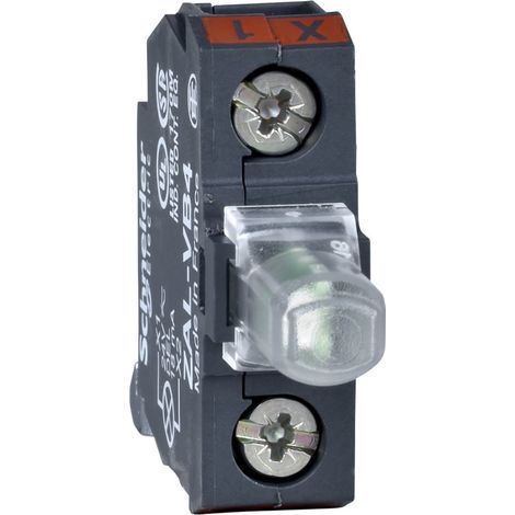 Bloc lumineux pour boîte à boutons vert DEL intégrée 24V Harmony (1/2)