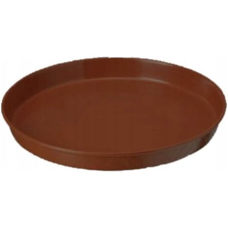 Soucoupe en bois pour pot de fleurs 35 cm, marron, ronde