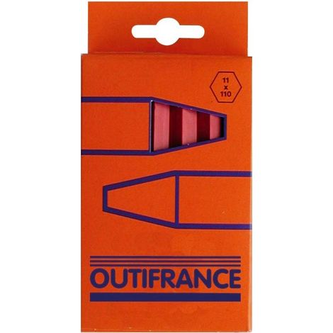 Schachtel mit 12 Industrierötkreiden OUTIFRANCE