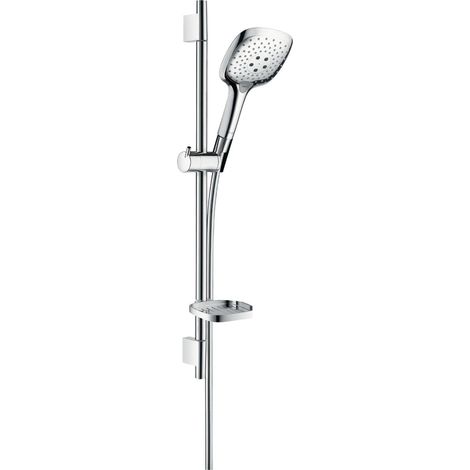 Set doccia Hansgrohe Raindance Select 150 3jet con asta doccia 65 cm e portasapone, 27856, colorazione: cromo - 27856000 (1/4)