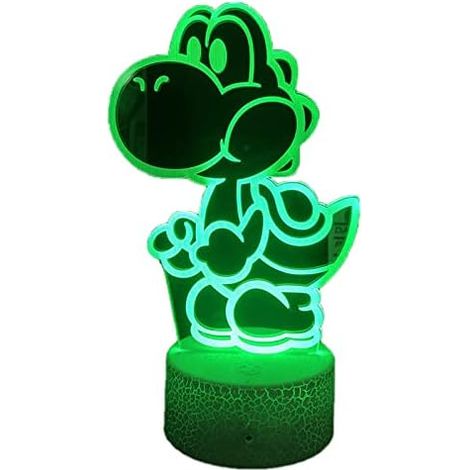Veilleuse 3D Yoshi, 16 couleurs, éclairage de Noël RGB (1/5)