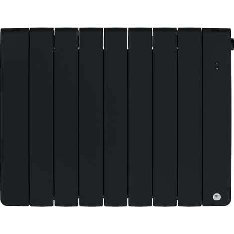 Verbundenes Bilbao Weichwärme-Heizkörper 4 horizontal 1250W Schiefergrau - THERMOR - 493829 (1/5)