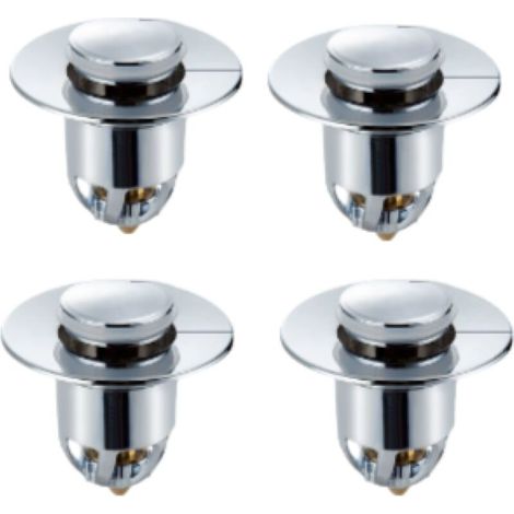 [NEVER USED] Set of 4 stainless steel up-pressure sink drain filters, 1.3"-1.57"