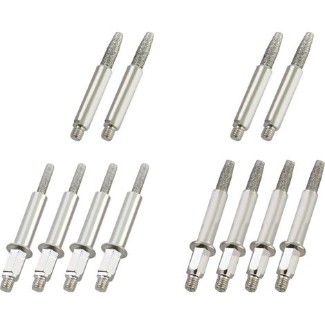Aiguiseur de tronçonneuse, aiguiseur en diamant, aiguiseur de tronçonneuse pour tronçonneuse, manivelle, pour bûcheron et jardinier (lot de 12) (1/5)