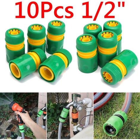 10 Raccords Rapides Jardin 1/2" – Connecteurs Adaptateur Arrosage (1/5)