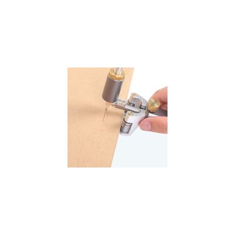 Outil de traçage en bois à double usage pour dessiner avec précision des lignes et des arcs (0-120 mm)