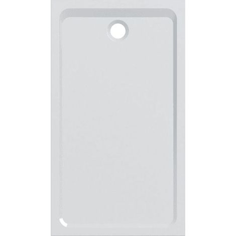 Geberit – Receveur de douche extra-plat 140 x 90 cm – Rectangulaire blanc brillant – Installation à encastrer – Livré sans bonde (1/2)