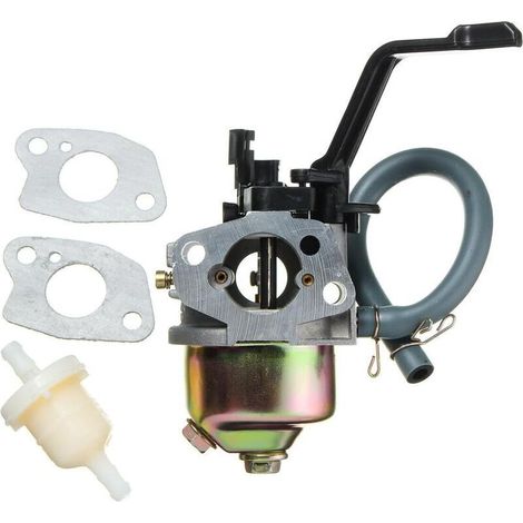 Carburateur pour moteur à alternateur Honda GX160 / GX200 – 168F, carburateur + joint, leviers, conduite de carburant, filtre à carburant, bougies d'allumage. (1/4)