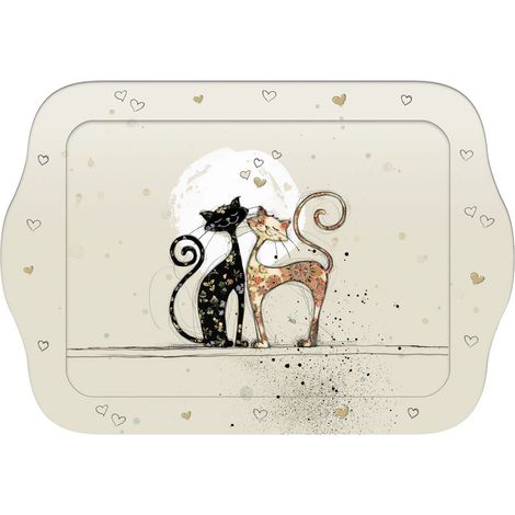 Mini plateau rectangulaire CHATS AMOUREUX