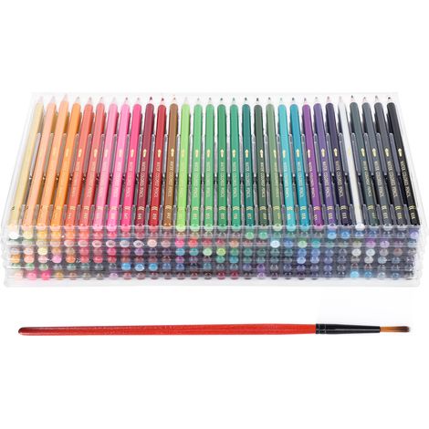 210 crayons de couleur aquarelle, 210 teintes, set de dessin et graffiti artistique (1/5)