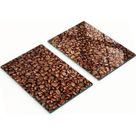 Tavole decorative multifunzionali da cucina in legno temperato con motivo chicchi di caffè, 2x40x52 cm (1/5)