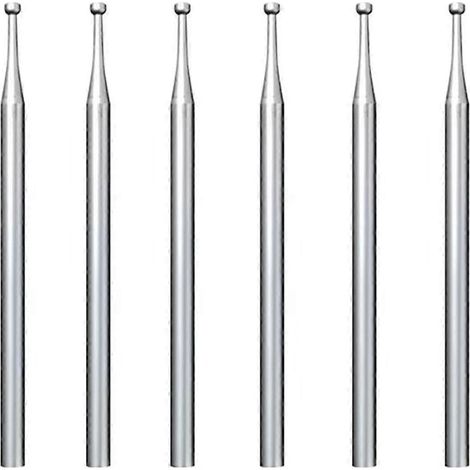 Lot de 6 fraises à arrondir rondes de 1,8 mm - Embouts à arrondir le fil à tige de 3/32 pouce (1/5)