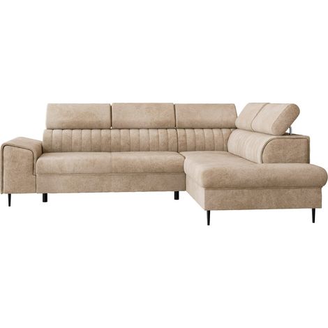 Canapé d'angle Comfivo 446, Clara 215.03, Fonction de couchage, Boîte de literie, 276x206x81cm, 0 (1/5)
