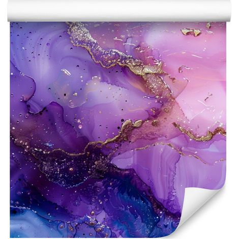Papel pintado Ink Violeta, Lavanda, Azul e Índigo 50x1000 cm (1/5)