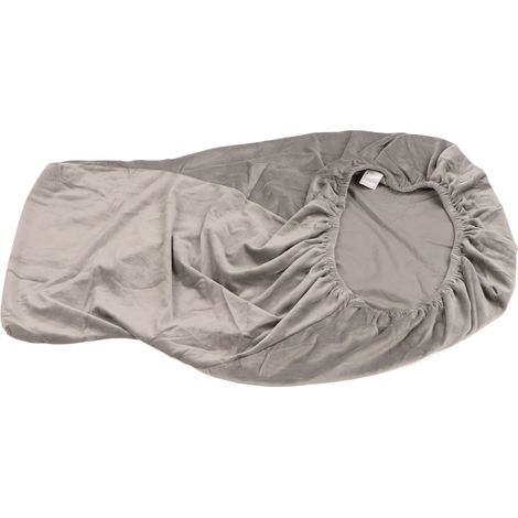 Housse de chaise élégante, décontractée, douce et respirante, extensible, pour salle à manger, cuisine, hôtel, grise (1/5)