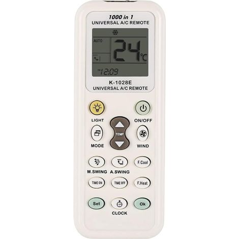 Lntyq Télécommande Universelle climatiseur pour LG Gree Midea Toshiba Haier Daikin Hitachi Sharp Panasonic Samsung Sanyo Hisense Fujitsu Whirlpool et Plus de 1000 Marques contrôleur de climatisation (1/5)