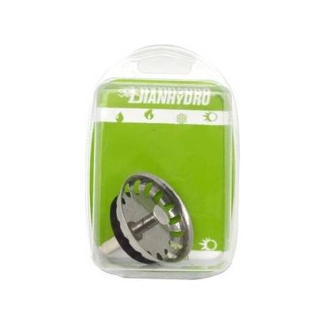 Bouchon de panier en acier inoxydable dm 52 mod. lux pour blister de drainage