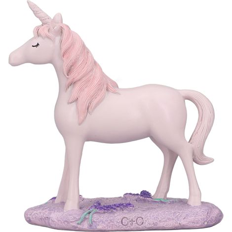 Handgefertigtes Einhorn aus robustem Kunstharz in leuchtenden Farben (1/5)