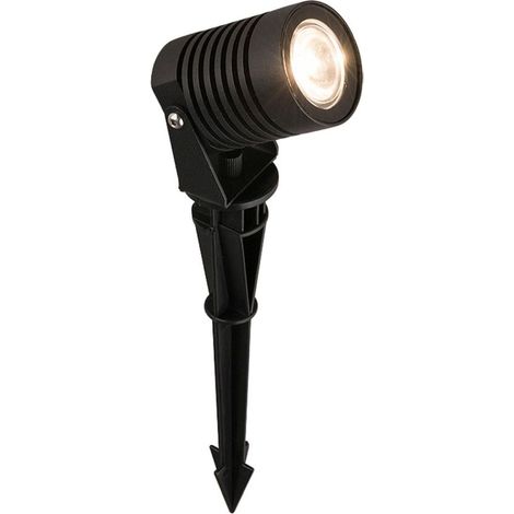 LED Strahler Schwarz Warmweiß IP54 Garten LIONEL