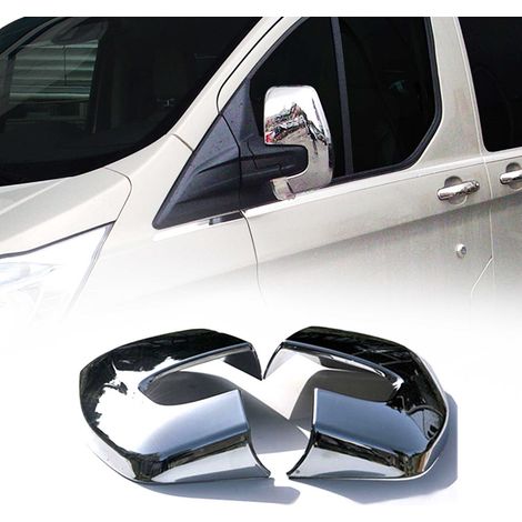 Coques de Rétroviseurs pour Ford Transit Tourneo Custom 2013-2022 en ABS Argent (1/5)