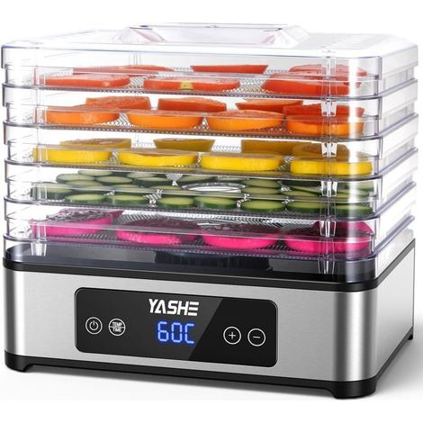 Déshydrateur YASHE FD-1019 5 grilles inox, 400 W, 35–70 °C