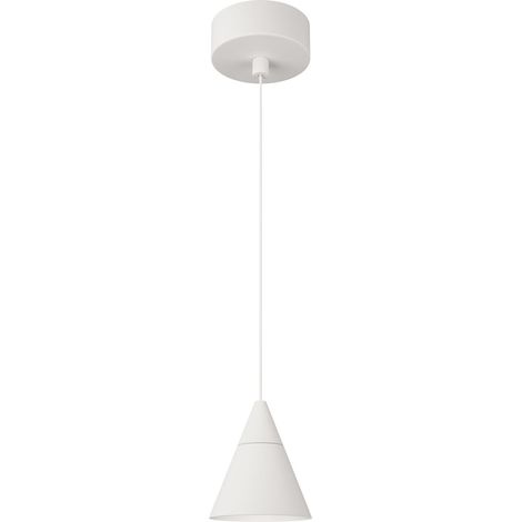 Suspension Beneito & Faure Zoe 7W 38° 2700K Blanc Mat - Design Conique Led Irc90 Ugr19 Pour Éclairage Intérieur (1/4)