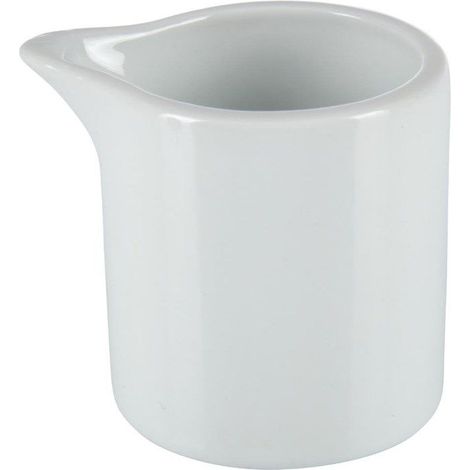 Pots à lait blancs 57ml Whiteware - Lot de 6 (1/5)