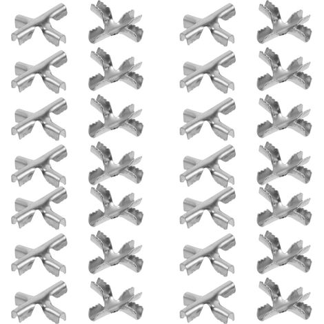 Boucles en croix invisibles pour filets antivol, acier inoxydable (1/5)