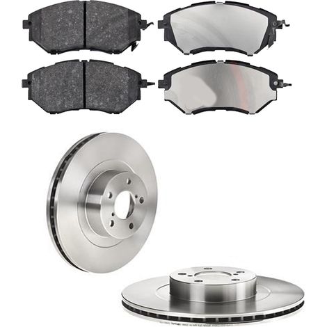 KIT FRENI ANTERIORI compatibile con SUBARU FORESTER (SJ) - DISCHI + PASTIGLIE OEM: P 78 017 , P 78 013 , P 78 021 / 17020 , 17955 /SOSTITUZIONE DIRETTA/BASSA POLVERE/SILENZIOSO (1/5)