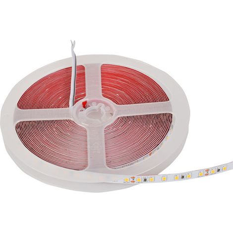 Bande LED professionnelle 120 LED haute luminosité, autocollante, protection oculaire, flexible, basse tension 24 V, 8 mm, 10 m, pour plafond et armoire (1/5)