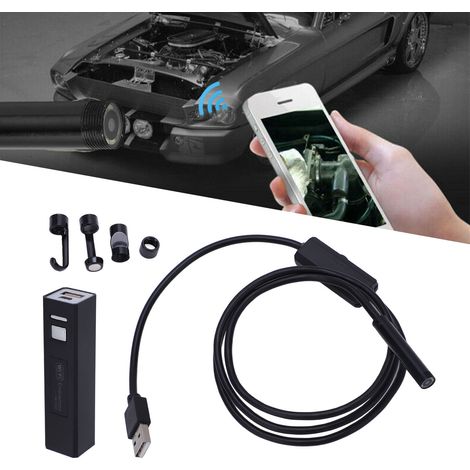 Endoscope industriel sans fil WiFi pour téléphone mobile, caméra vidéo pour tuyaux de 8 mm, endoscope de réparation et d'inspection (1/5)
