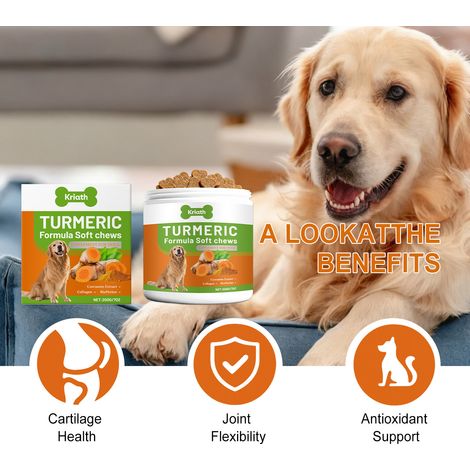 Turmeric Supplement Soft Granules for Dogs: Nutritional Supplement, Joint Care, and Palatable -- 200g -- BIEMMEDUE (1/5)