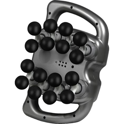 Pistolet de massage, design à 16 têtes, 99 niveaux d'intensité, noir (1/2)